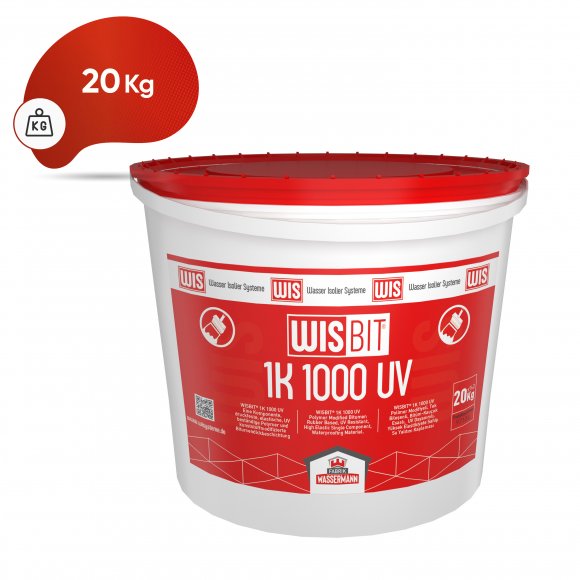 WISBIT® 1K 1000 UV Polimer Modifiyeli, Tek Bileşenli, Bitüm-Kauçuk Esaslı, UV Dayanımlı, Yüksek Elastikiyete Sahip Su Yalıtım Kaplaması