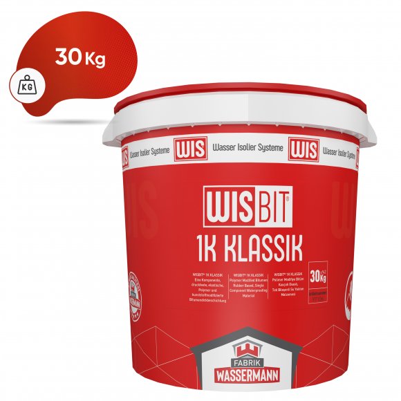 WISBIT® 1K KLASSIK Polimer Modifiye Bitüm Kauçuk Esaslı, Tek Bileşenli Su Yalıtım Malzemesi