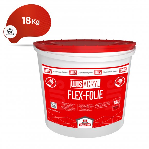 WISACRYL® FLEX-FOLIE Polymer based, water based, single component, UV Resistant elastic waterproofing product. 