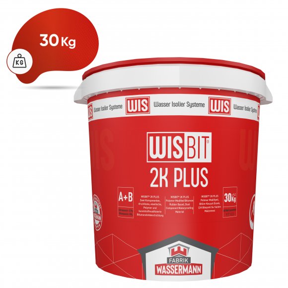 WISBIT® 2K PLUS Polimer Modifiyeli, Bitüm-Kauçuk Esaslı, Çift Bileşenli Su Yalıtım Malzemesi