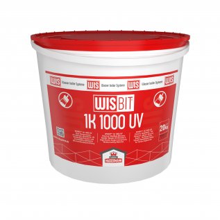 WISBIT® 1K 1000 UV Polymer Modified Bitumen Rubber Based, UV Resistant, High Elastic Single Component, Waterproofing Material